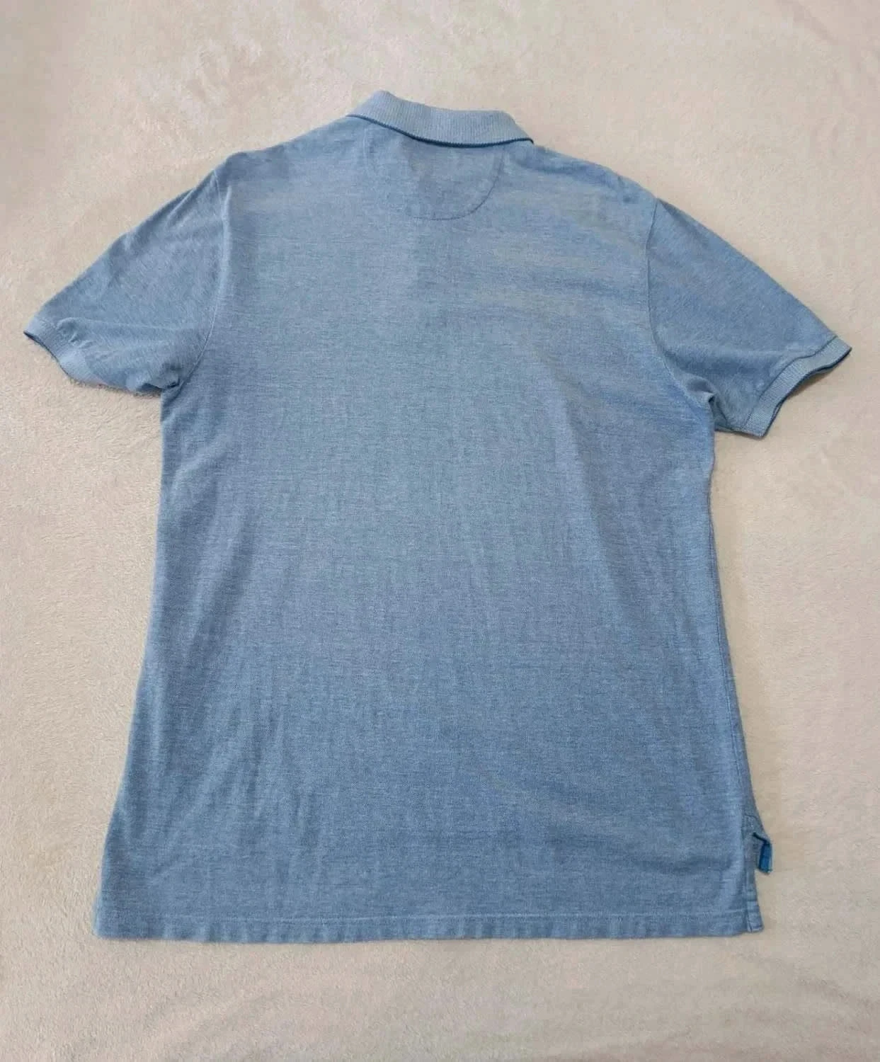 Blue Heather Chaps Polo Embroidered Logo Size M – photo 3